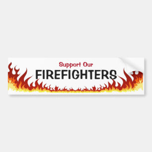 Support Our Firefighters Bumper Sticker