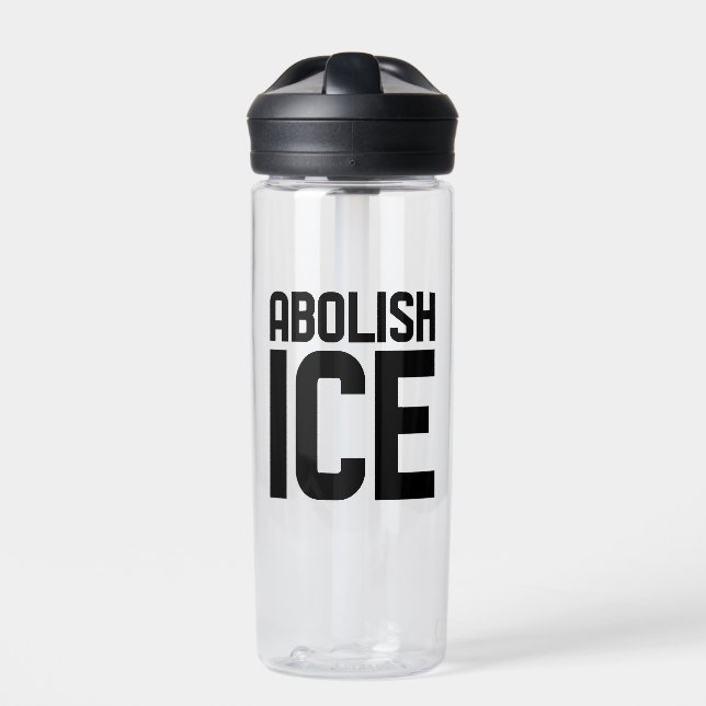Support our immigrant Abolish Ice Protest  Water Bottle (Front)