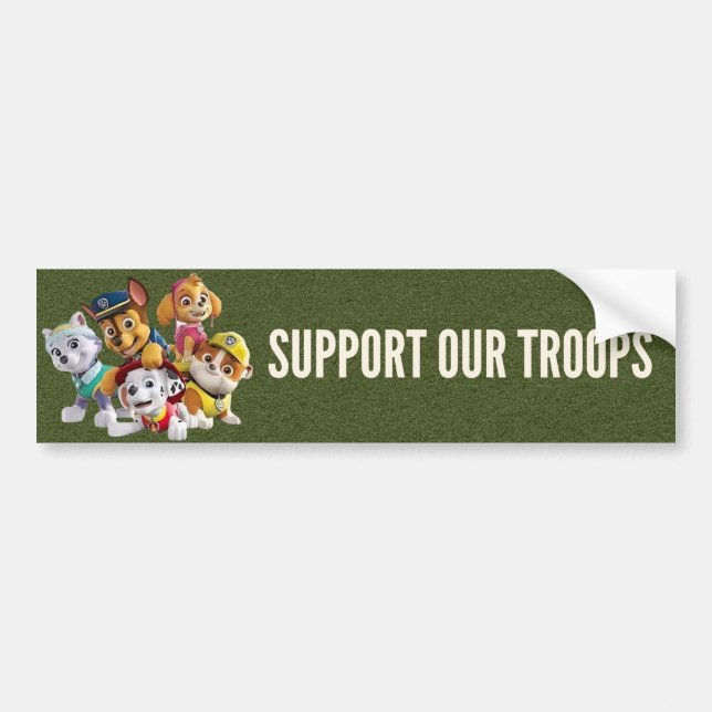 Support Our Troops Bumper Sticker (Front)