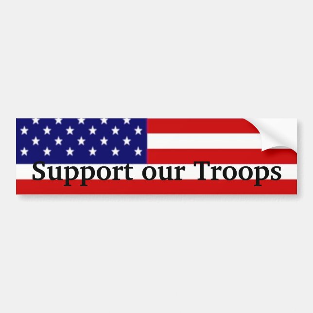 Support our Troops Bumper Sticker (Front)