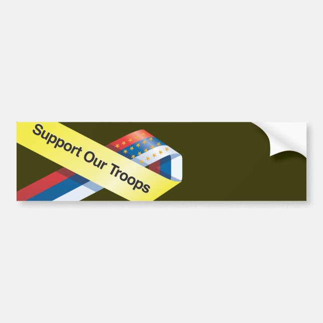 Support Our Troops Bumper Sticker (Front)