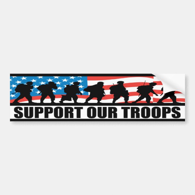 Support our Troops Bumper sticker (Front)