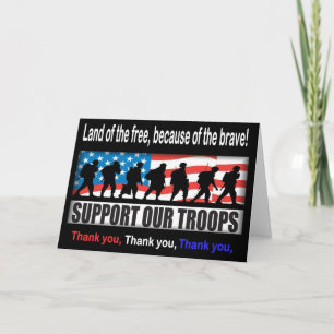 Support Our Troops Card