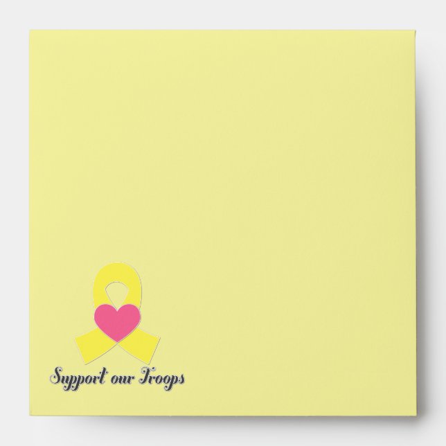 Support our troops envelope (Front)