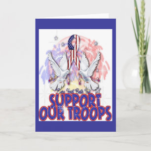 "Support Our Troops" Greeting Card