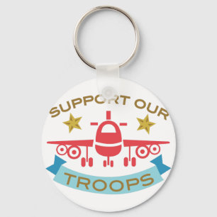 Support Our Troops Key Ring
