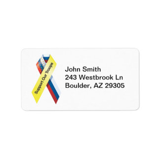 Support Our Troops Label