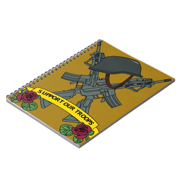 Support Our Troops  Notebook (Left Side)