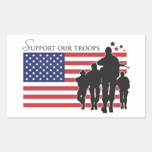 Support Our Troops Rectangular Sticker