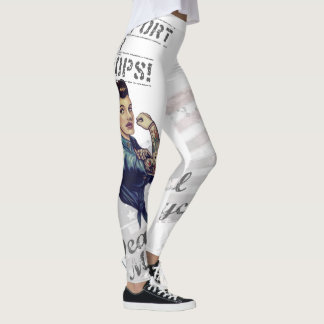 Support Our Troops Rosie the Riveter Leggings