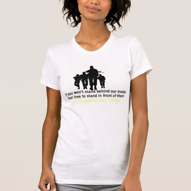 support our troops T-Shirt (Front)