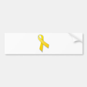 Support Our Troops Yellow Awareness Ribbon Bumper Sticker