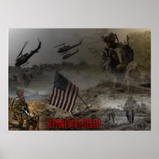 Support our US Veterans Poster