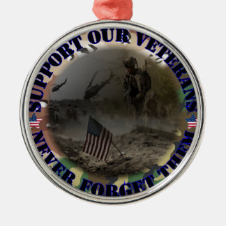 Support our veterans ... USA Metal Tree Decoration