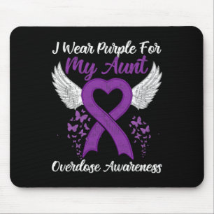 Support Overdose Awareness Month Costume Aunt Gift Mouse Pad