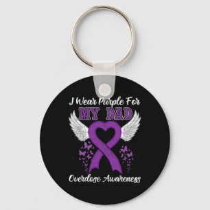 Support Overdose Awareness Month Costume Dad Gift Key Ring