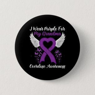 Support Overdose Awareness Month Costume Grandma G 6 Cm Round Badge