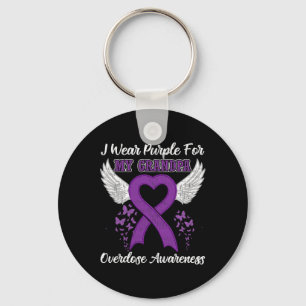 Support Overdose Awareness Month Costume Grandpa G Key Ring