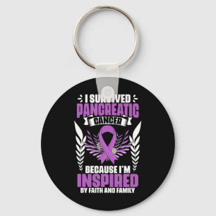Support Pancreas Survivor Pancreatic Cancer Awaren Key Ring