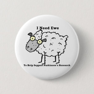 Support Parkinson's Research 6 Cm Round Badge