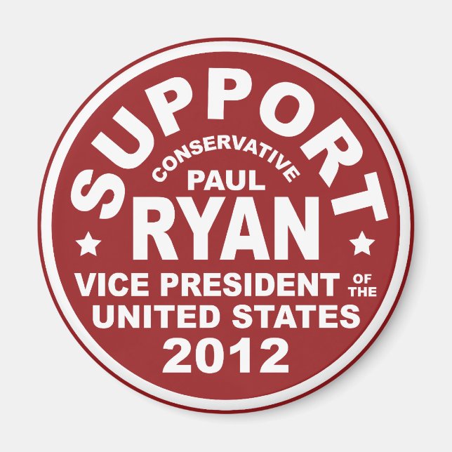 Support Paul Ryan Vice President Seal Magnet (Front)
