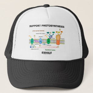 Support Photosynthesis Exhale (Biochemistry Trucker Hat
