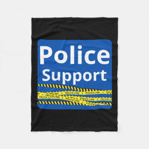 Support Police Fleece Blanket