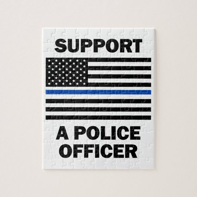 Support Police Officers Jigsaw Puzzle (Vertical)