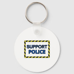 Support Police Sticker2 Key Ring