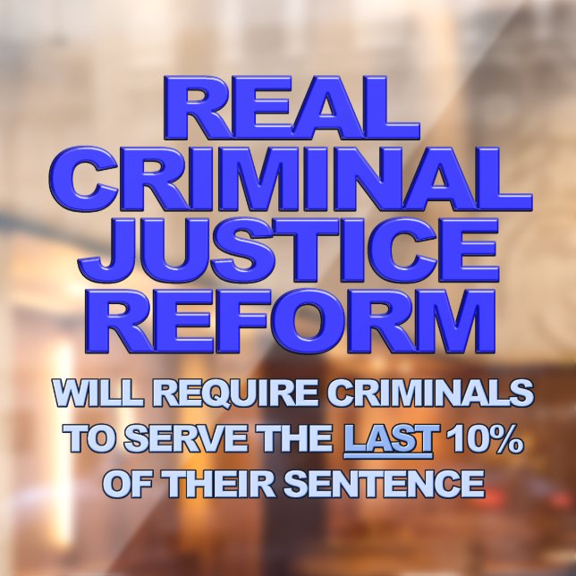 Support Police Thin Blue Line Window Cling (Sheet 2)