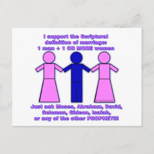 Support Polygamy postcard