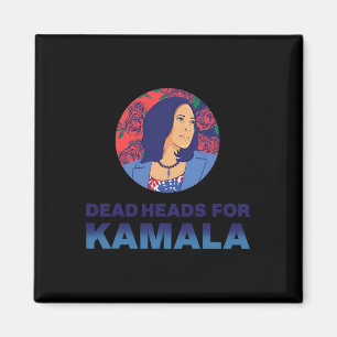 Support President Kamala Harris Dead's 2024 Heads  Magnet