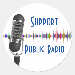 Support Public Radio  Classic Round Sticker