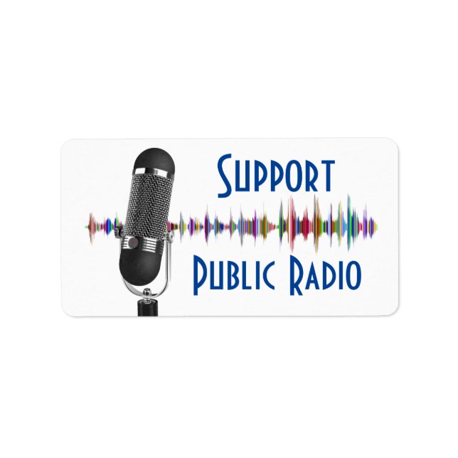 Support Public Radio  Label (Front)