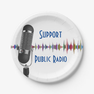 Support Public Radio  Paper Plate