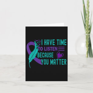 Support Raising Suicide Prevention Awareness  Card