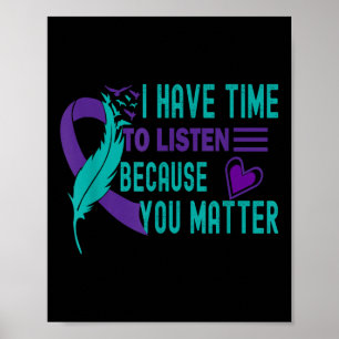 Support Raising Suicide Prevention Awareness Poster