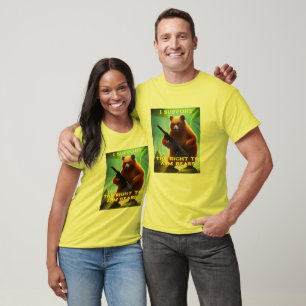 Support Right 2 Arm Bears Funny Right to Bear Arms T-Shirt