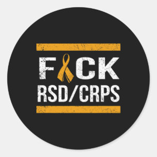 Support Rsdcrps Awareness T Shirt  Classic Round Sticker