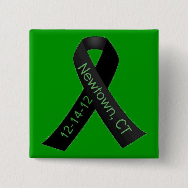 SUPPORT SANDY HOOK ELEMENTARY 15 CM SQUARE BADGE (Front)