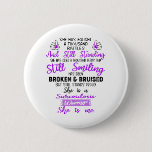 Support Sarcoidosis Warrior Gifts 6 Cm Round Badge