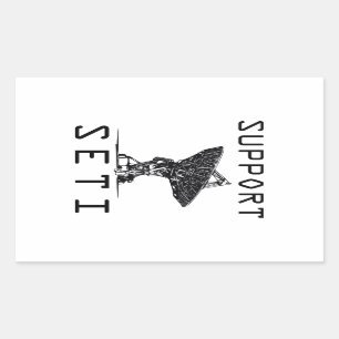 Support SETI Rectangular Sticker