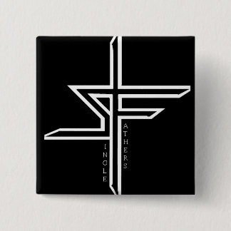 Support Single Fathers 15 Cm Square Badge