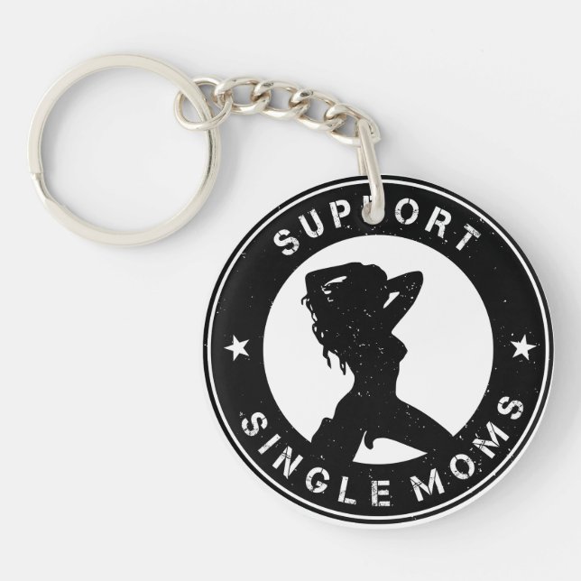 Support Single Mum Key Ring (Front)