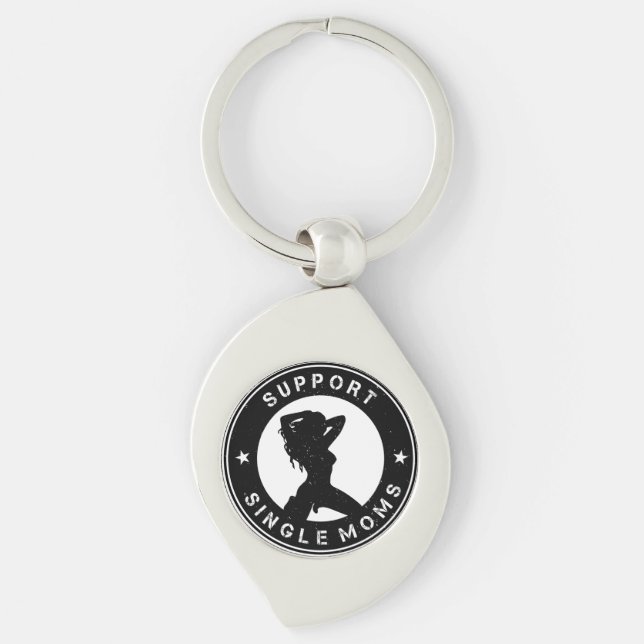 Support Single Mum Key Ring (Front)