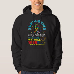Support Sister Heart Special Autism Awareness Hoodie