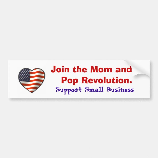 Support Small Business Bumper Sticker (Front)