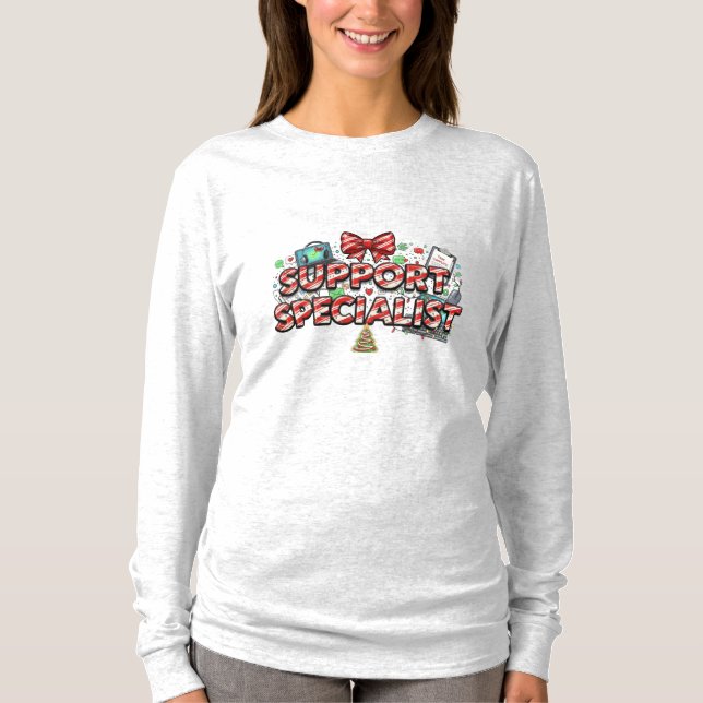 Support Specialist Long Sleeve T-Shirt (Front)