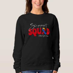 Support Squad Adenoid Cystic Carcinoma Awareness Sweatshirt