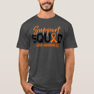 Support Squad ADHD Awareness Autism Awareness Mont T-Shirt